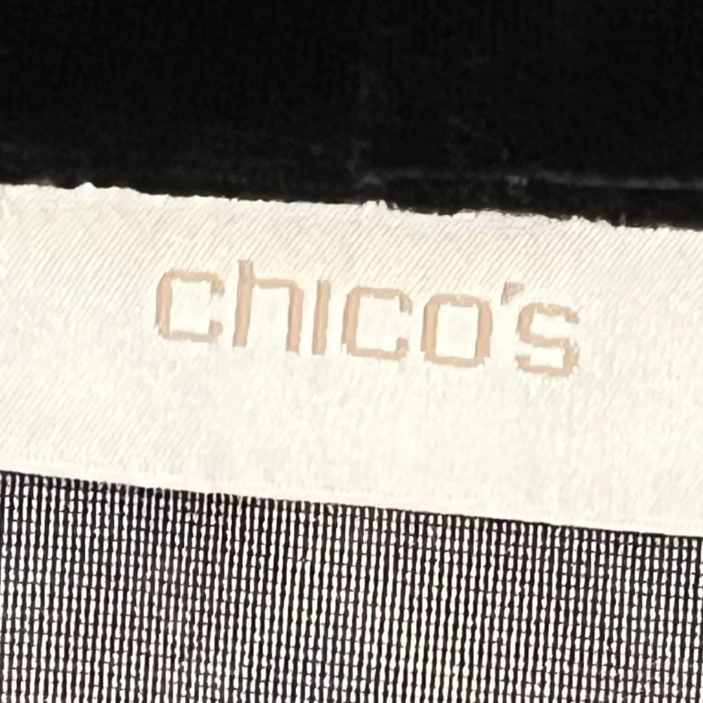 Chicos Velour Jacket L Black Boho Aztec Western Festival Hippie Artsy Indie Chic - Picture 4 of 11